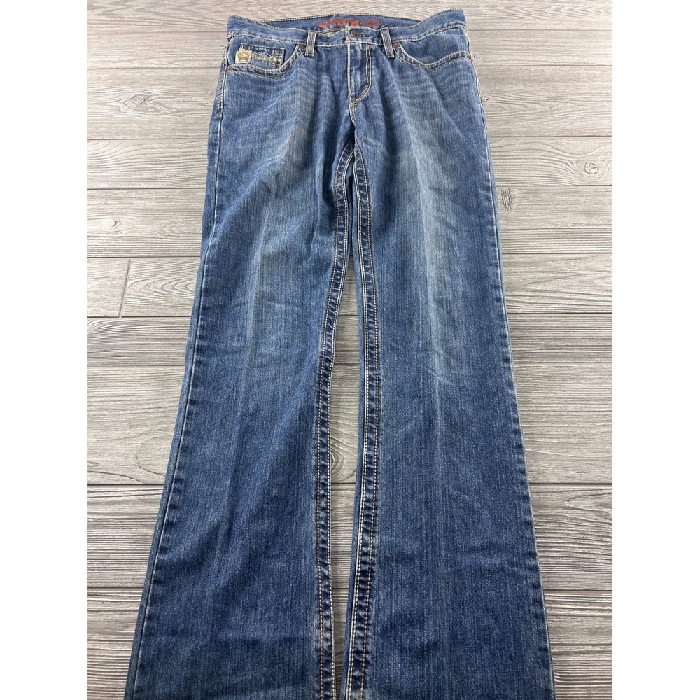 Cinch Ian Slim Fit Bootcut Jeans Mens 32x36 Medium Wash Blue Denim MB66736-001